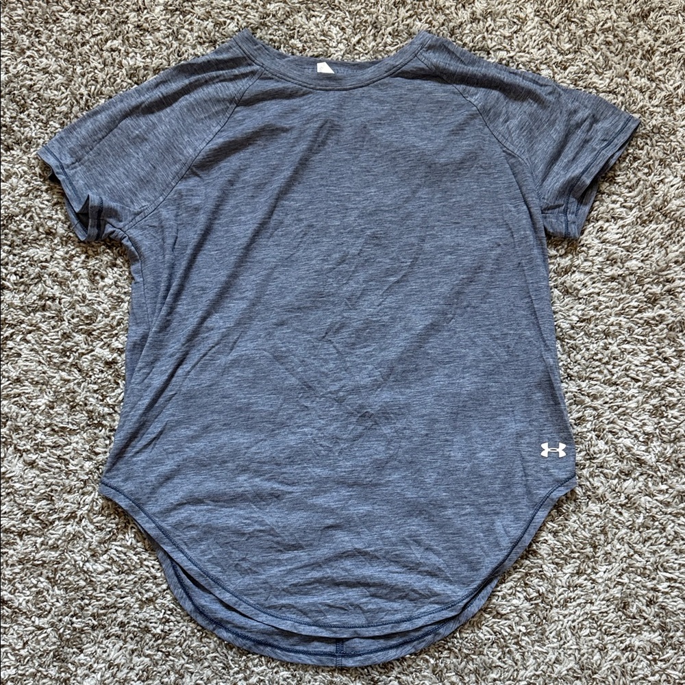 Under Armour Blue Heathered Performance Tee